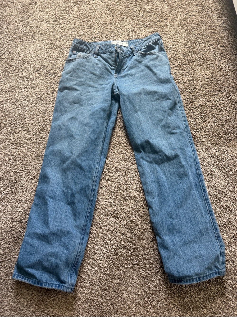 Hollister Light Blue Low-Rise Loose Jeans